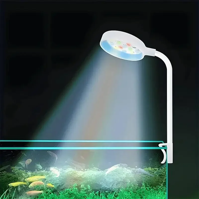 Marine Aquarium Lamp - Aquariumlicht mit Adapter, LED-Clip auf Aquariumlicht,