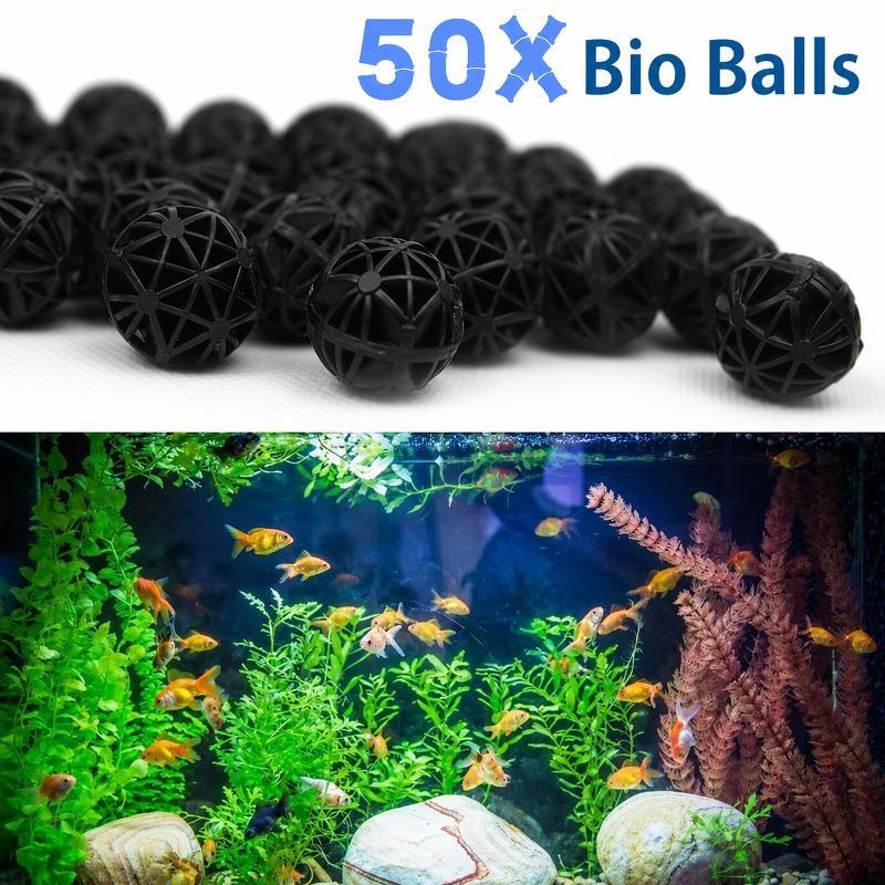 Marine Aquarium Kit - 50 Stück 16mm Aquarium Bio-Filterbälle Fischbecken