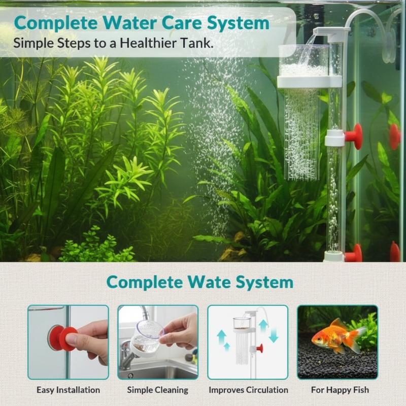 Marine Aquarium Kit - Air-Lift Fischkot-Sammler 1 Set Bodensauger Fischkot-Entferner