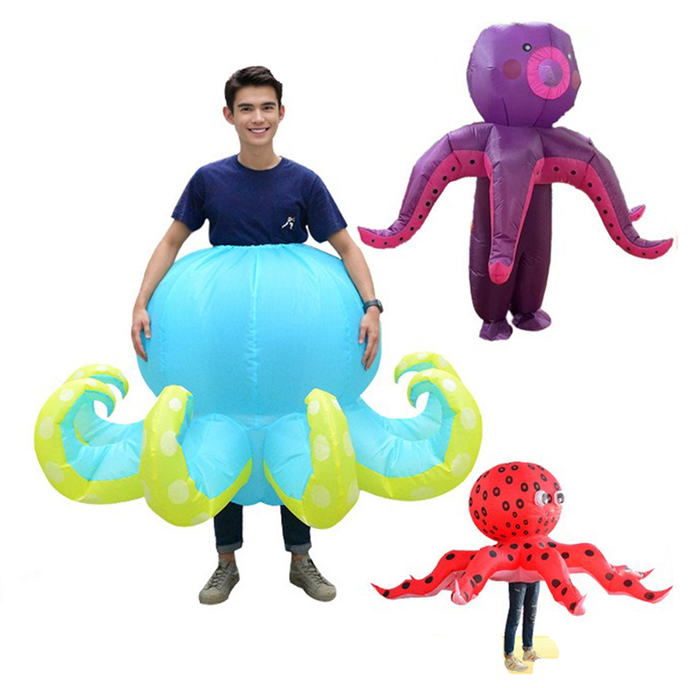 Aquarium Marine Parade - Aquarium-Parade Aufblasbares Oktopus-Kostüm, Aufblasbare Requisiten-Kleidung, Meerestier-Cosplay,