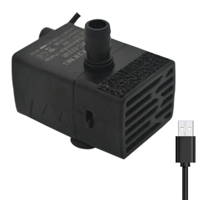 Marine Aquarium Nano - USB-Aquarium-Tauchpumpe, 5V 5W Mini Einstellbare Durchflussfilterpumpe,