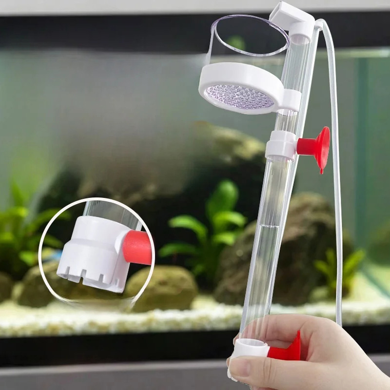 Marine Aquarium Vacuum - Fischkot-Sammler, Aquarium-Bodenreiniger, Wasserzirkulationsfiltersystem, Siphon-Kiesabsauger, Reinigungswerkzeug