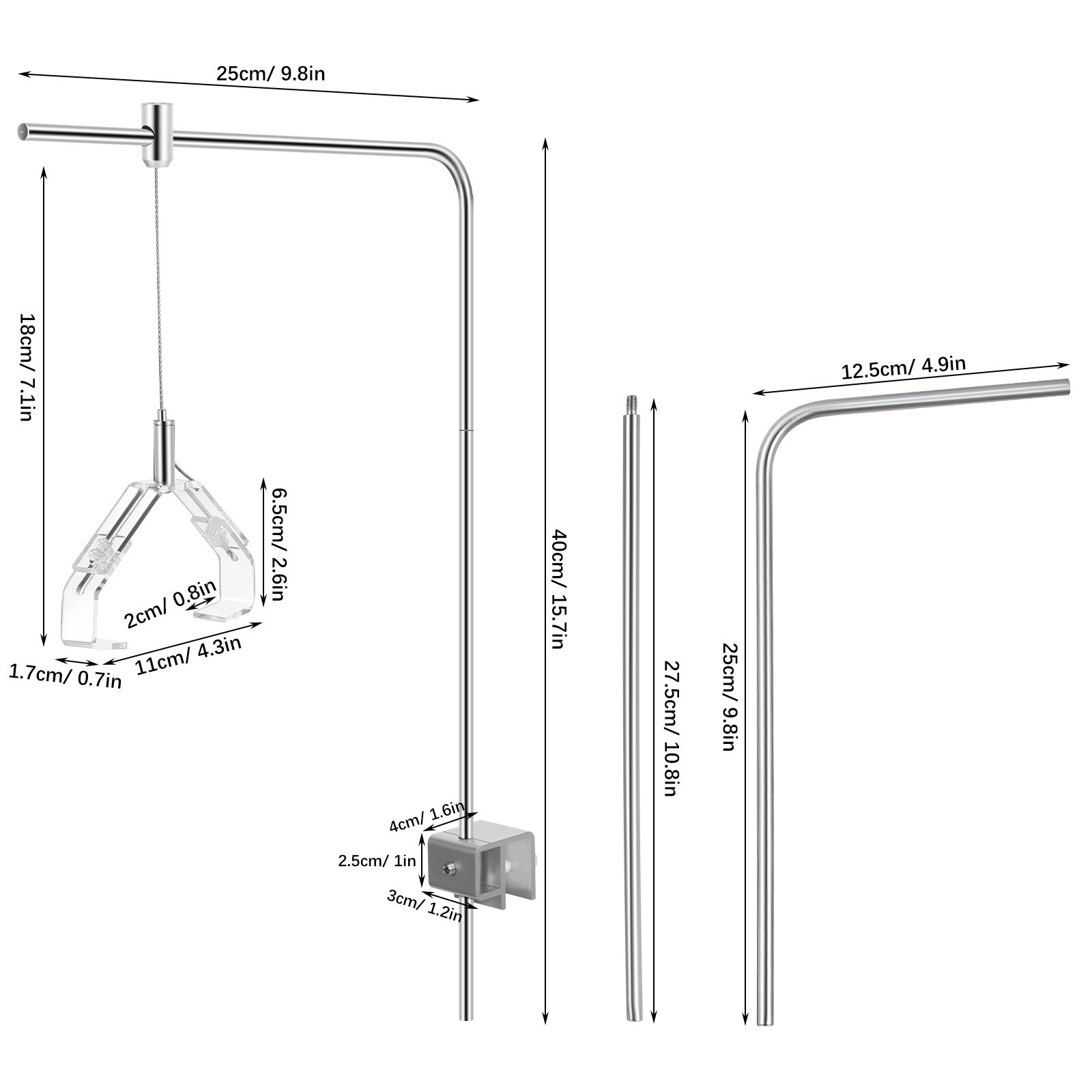 2 Stück Aquarium-Lampenhalter, – Marine Aquarium Lamp Bewertung und Preis