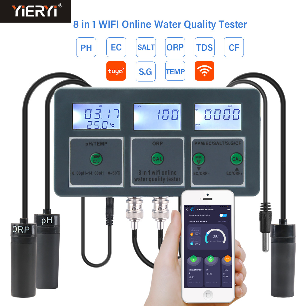 WiFi Tuya Smart PH Meter Daten – Marine Aquarium Par Meter Bewertung und Preis