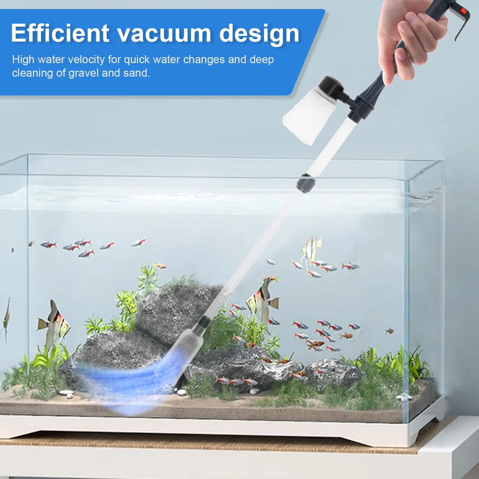 Elektrischer Aquarium-Siphon,  – Marine Aquarium Vacuum Bewertung und Preis