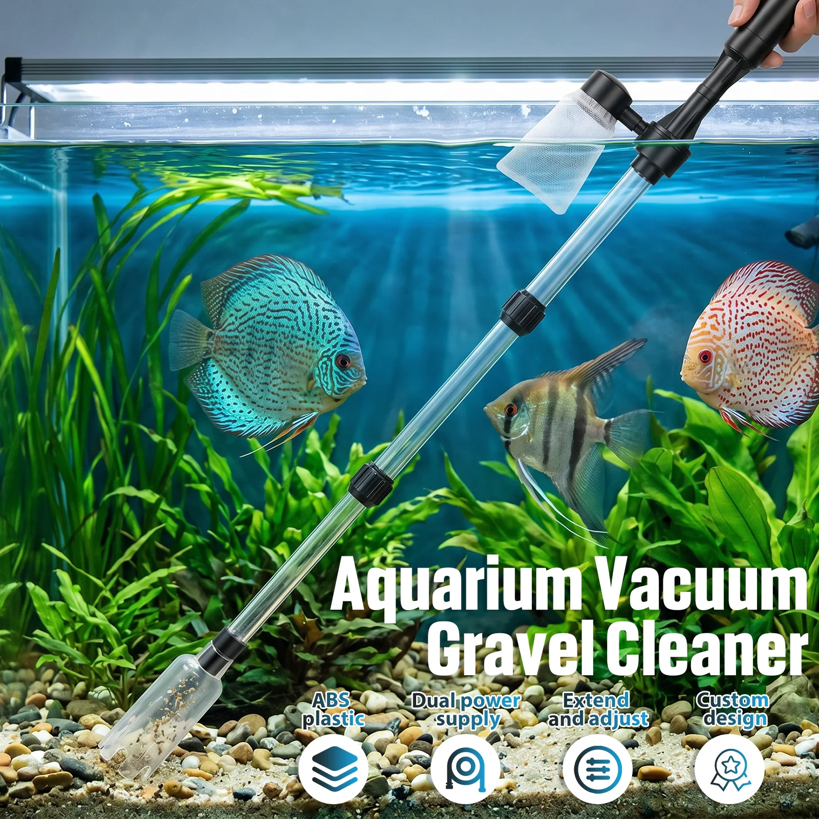 Aquarium-Vakuum-Kiesreiniger 3 – Marine Aquarium Vacuum Bewertung und Preis