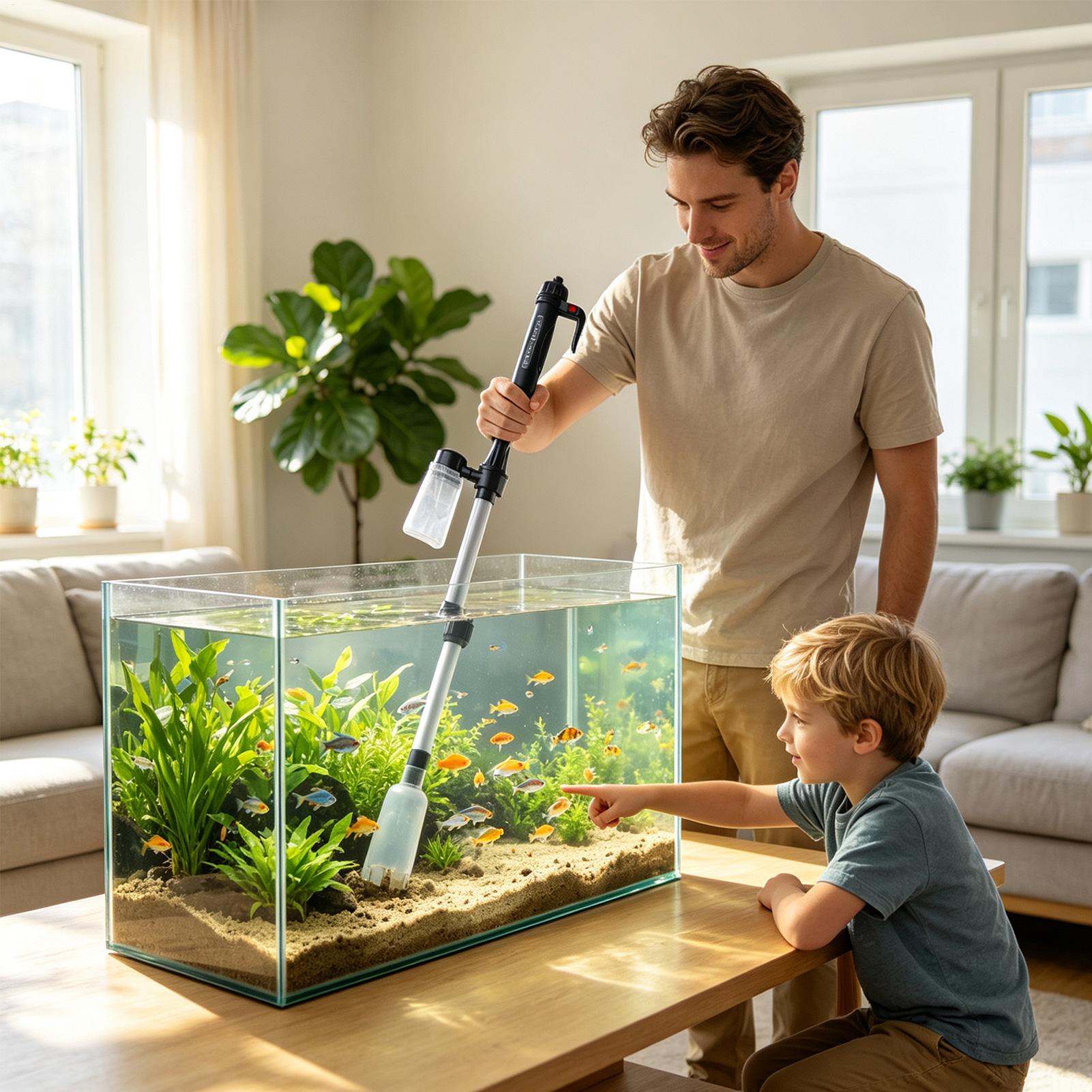 Aquarium-Schotterstaubsauger,  – Marine Aquarium Vacuum Bewertung und Preis