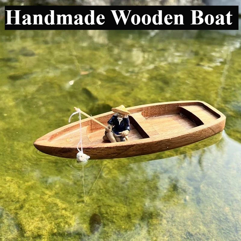Handgemachte Holzboot Mini Sch – Aquarium Marina Bewertung und Preis