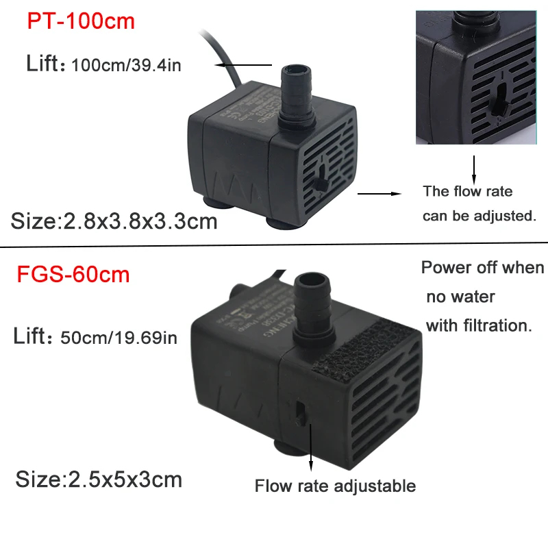 USB-Aquarium-Tauchpumpe, 5V 5W – Marine Aquarium Nano Bewertung und Preis