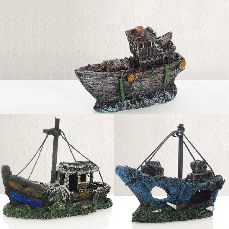 Fischereiboot-Wrack Retro Aqua – Aquarium Marina Bewertung und Preis